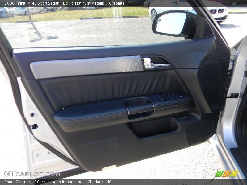 Liquid Platinum Metallic / Graphite 2006 Infiniti M 45 Sport Sedan