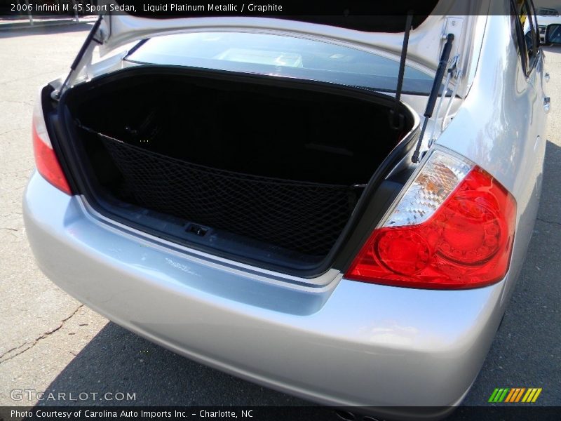 Liquid Platinum Metallic / Graphite 2006 Infiniti M 45 Sport Sedan