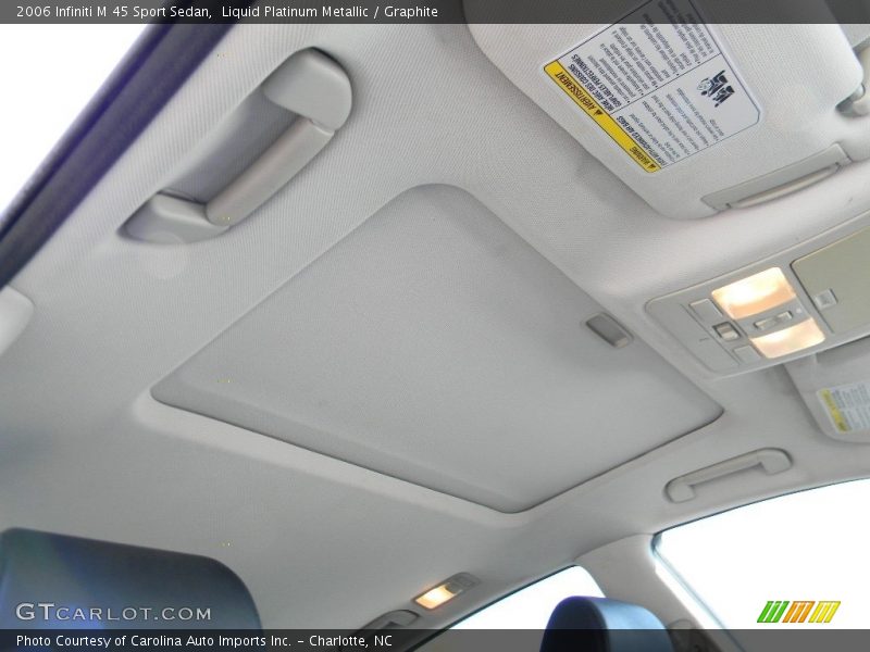 Liquid Platinum Metallic / Graphite 2006 Infiniti M 45 Sport Sedan