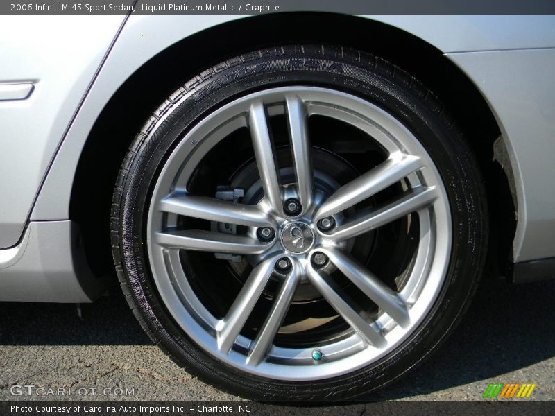 Liquid Platinum Metallic / Graphite 2006 Infiniti M 45 Sport Sedan