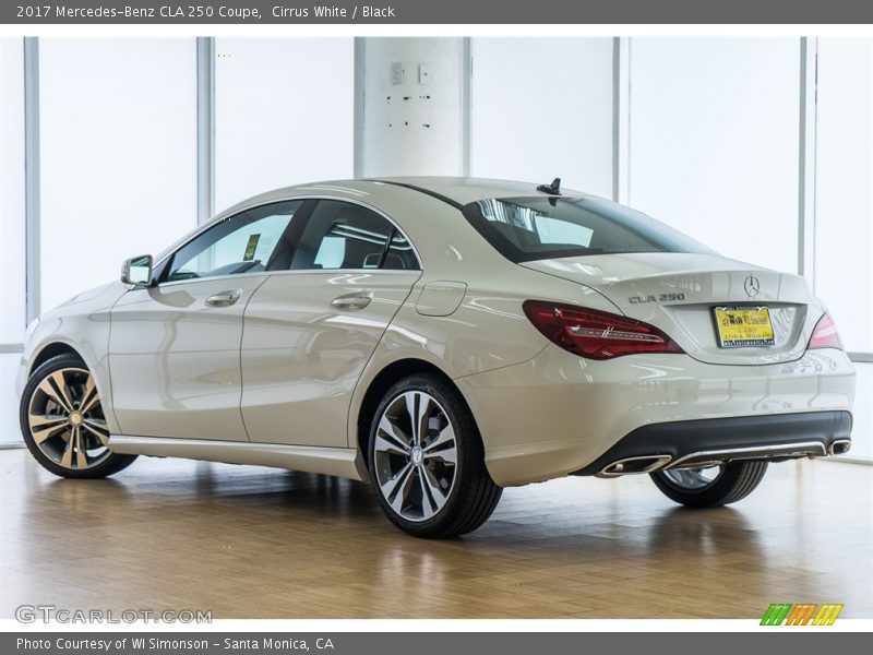 Cirrus White / Black 2017 Mercedes-Benz CLA 250 Coupe