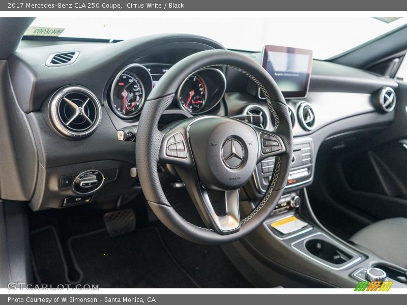 Cirrus White / Black 2017 Mercedes-Benz CLA 250 Coupe