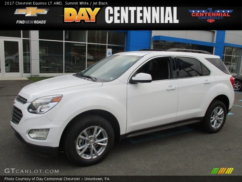 Summit White / Jet Black 2017 Chevrolet Equinox LT AWD