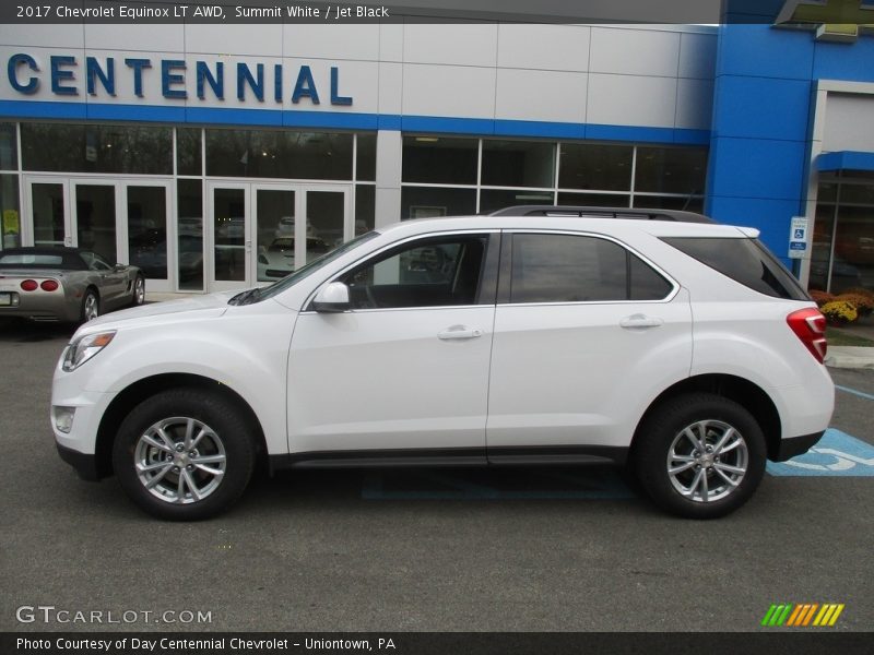 Summit White / Jet Black 2017 Chevrolet Equinox LT AWD