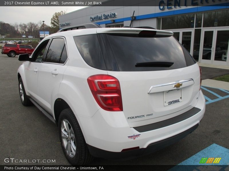 Summit White / Jet Black 2017 Chevrolet Equinox LT AWD