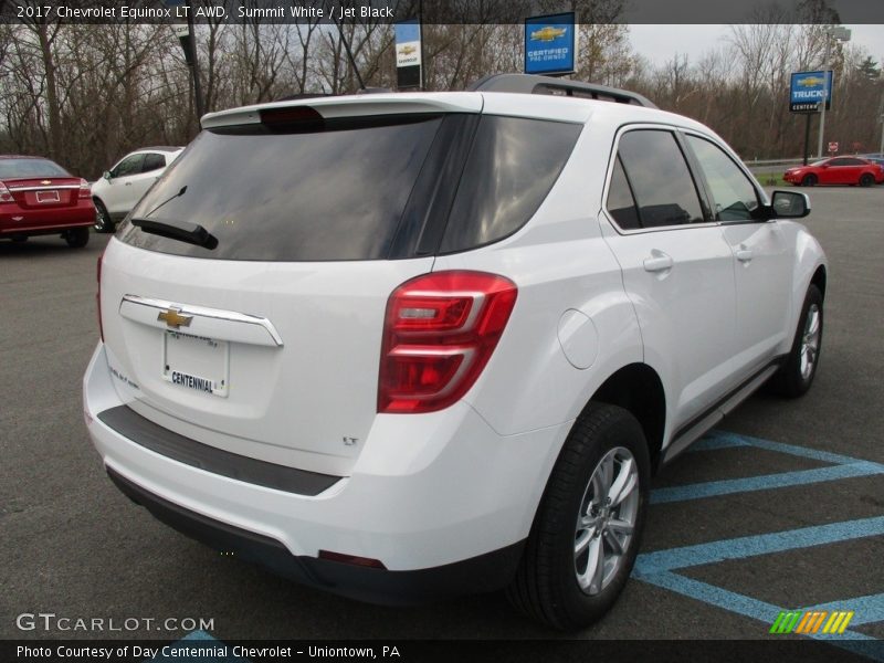 Summit White / Jet Black 2017 Chevrolet Equinox LT AWD