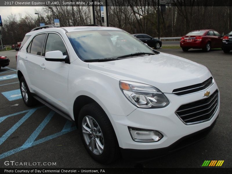 Summit White / Jet Black 2017 Chevrolet Equinox LT AWD