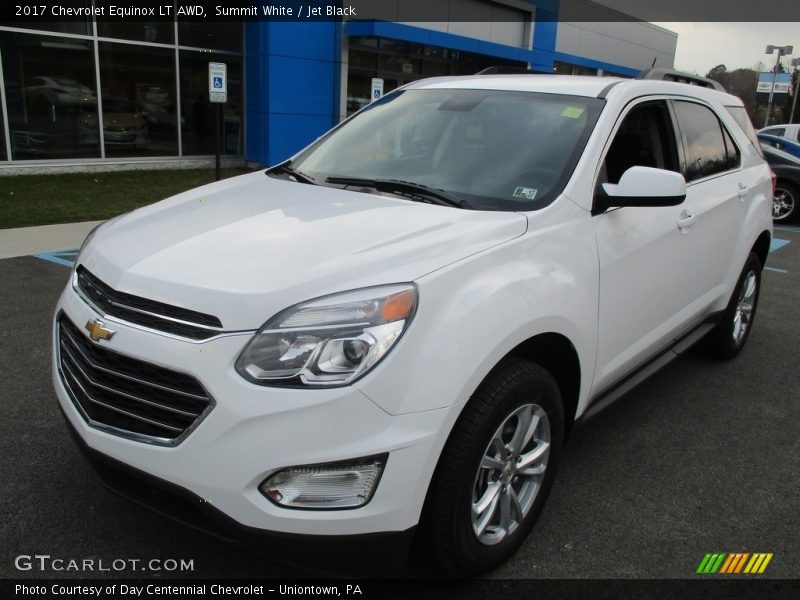 Summit White / Jet Black 2017 Chevrolet Equinox LT AWD