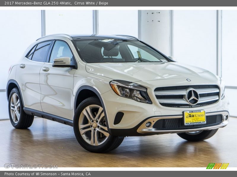 Cirrus White / Beige 2017 Mercedes-Benz GLA 250 4Matic