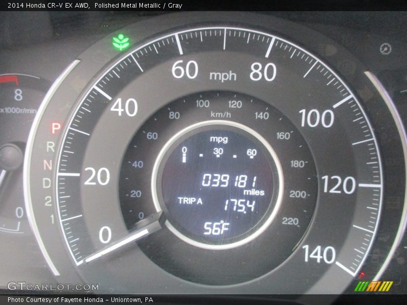Polished Metal Metallic / Gray 2014 Honda CR-V EX AWD