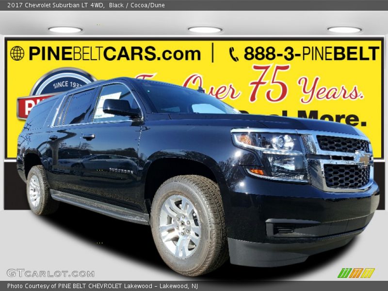 Black / Cocoa/Dune 2017 Chevrolet Suburban LT 4WD