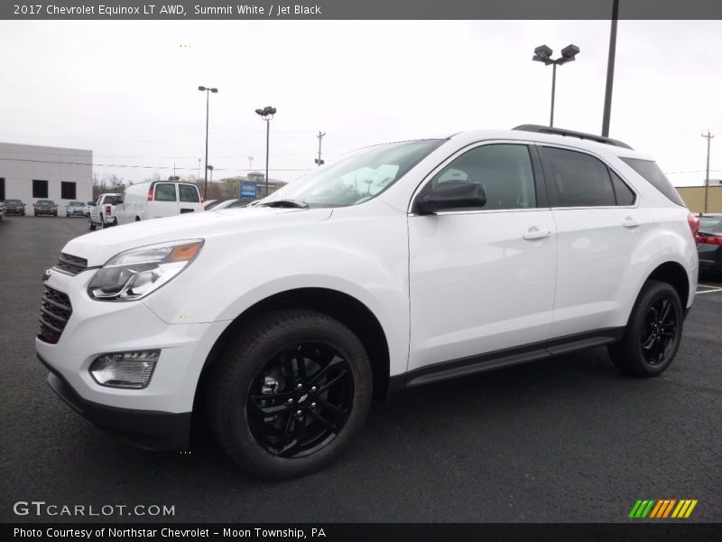 Summit White / Jet Black 2017 Chevrolet Equinox LT AWD