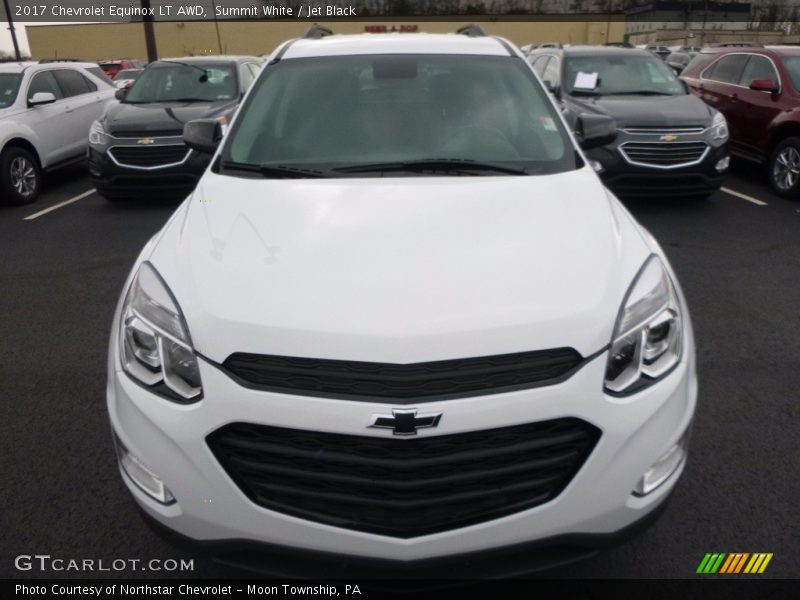 Summit White / Jet Black 2017 Chevrolet Equinox LT AWD