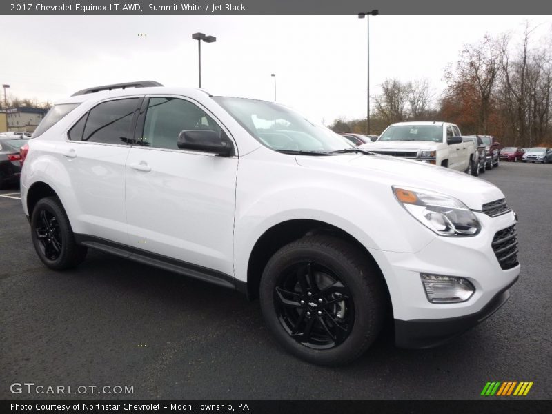 Summit White / Jet Black 2017 Chevrolet Equinox LT AWD