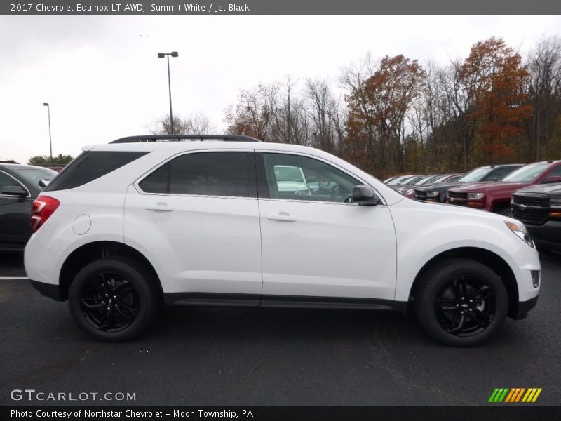 Summit White / Jet Black 2017 Chevrolet Equinox LT AWD