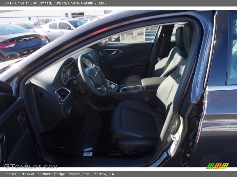 Granite Crystal Metallic / Black 2017 Chrysler 200 Limited