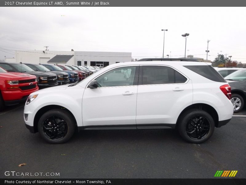 Summit White / Jet Black 2017 Chevrolet Equinox LT AWD