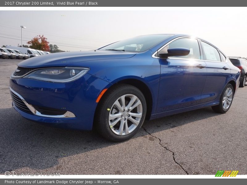 Vivid Blue Pearl / Black 2017 Chrysler 200 Limited