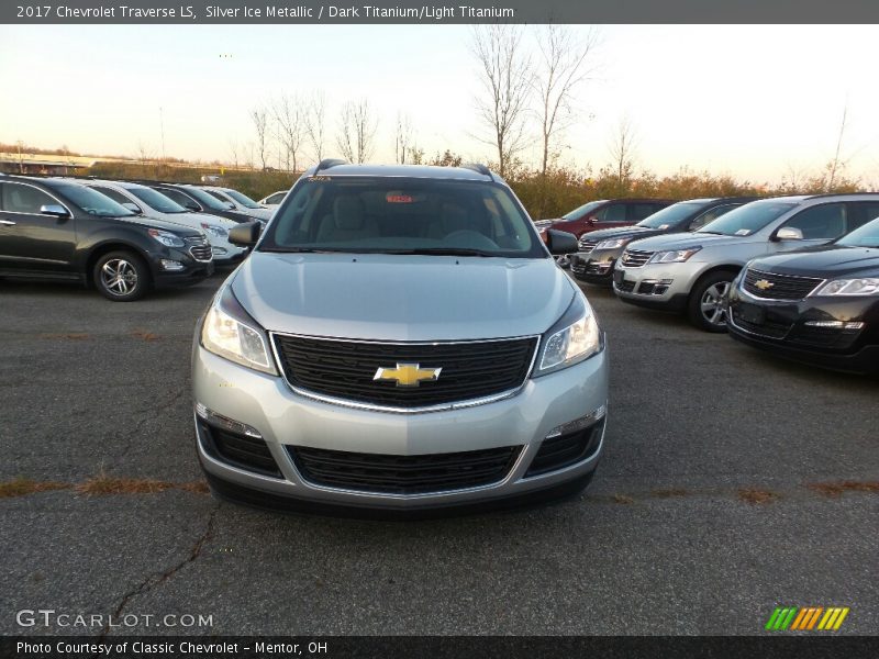 Silver Ice Metallic / Dark Titanium/Light Titanium 2017 Chevrolet Traverse LS