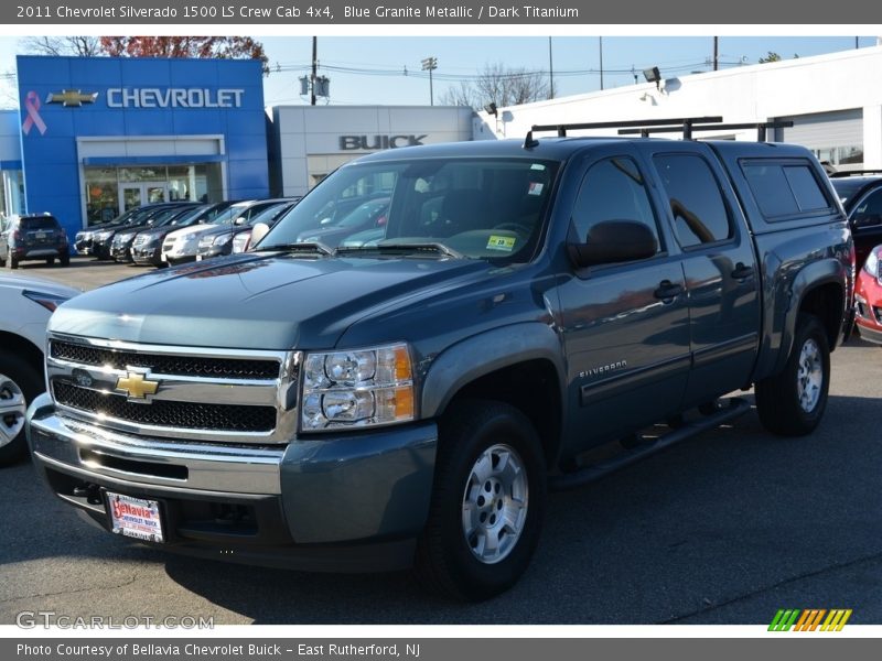 Blue Granite Metallic / Dark Titanium 2011 Chevrolet Silverado 1500 LS Crew Cab 4x4