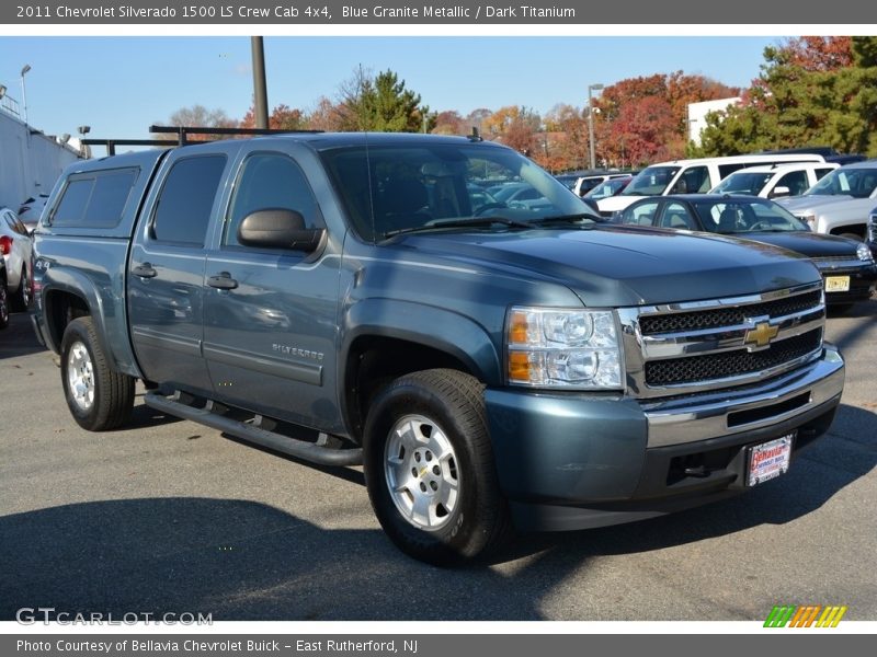 Blue Granite Metallic / Dark Titanium 2011 Chevrolet Silverado 1500 LS Crew Cab 4x4