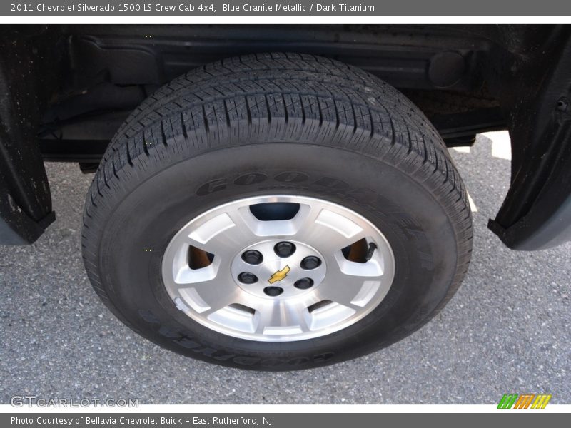 Blue Granite Metallic / Dark Titanium 2011 Chevrolet Silverado 1500 LS Crew Cab 4x4