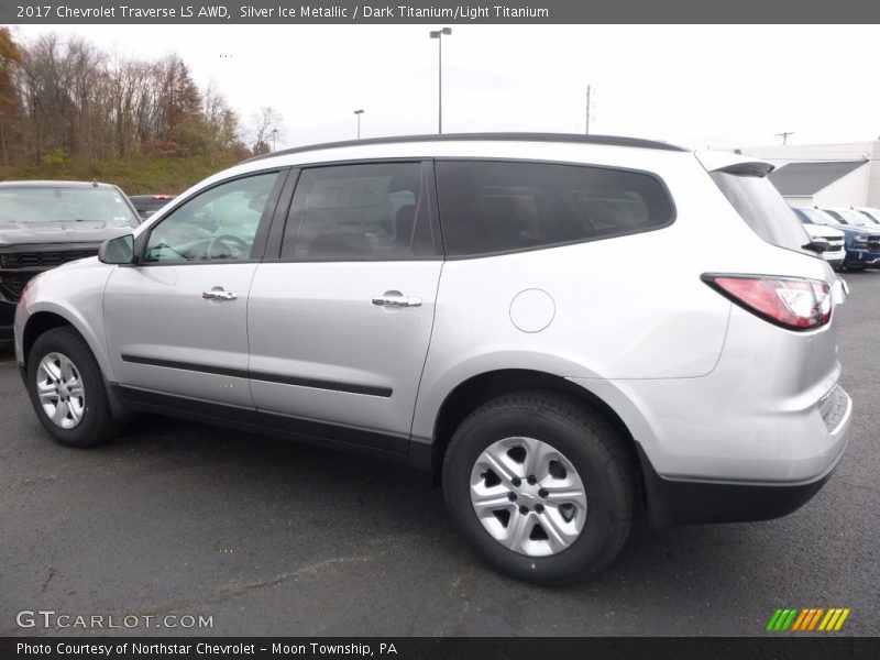 Silver Ice Metallic / Dark Titanium/Light Titanium 2017 Chevrolet Traverse LS AWD