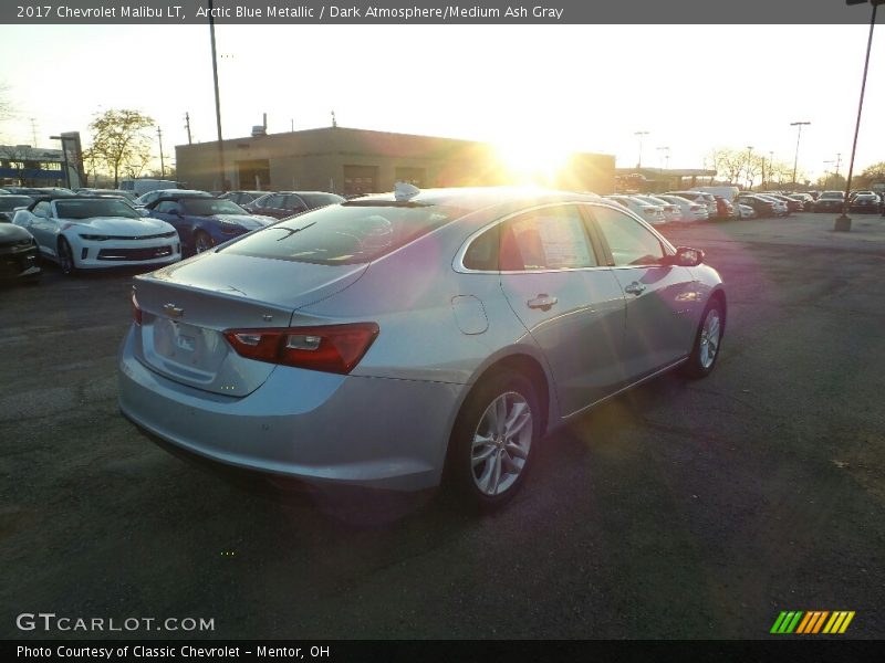 Arctic Blue Metallic / Dark Atmosphere/Medium Ash Gray 2017 Chevrolet Malibu LT