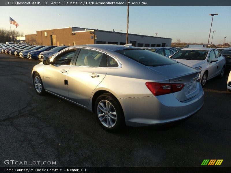 Arctic Blue Metallic / Dark Atmosphere/Medium Ash Gray 2017 Chevrolet Malibu LT