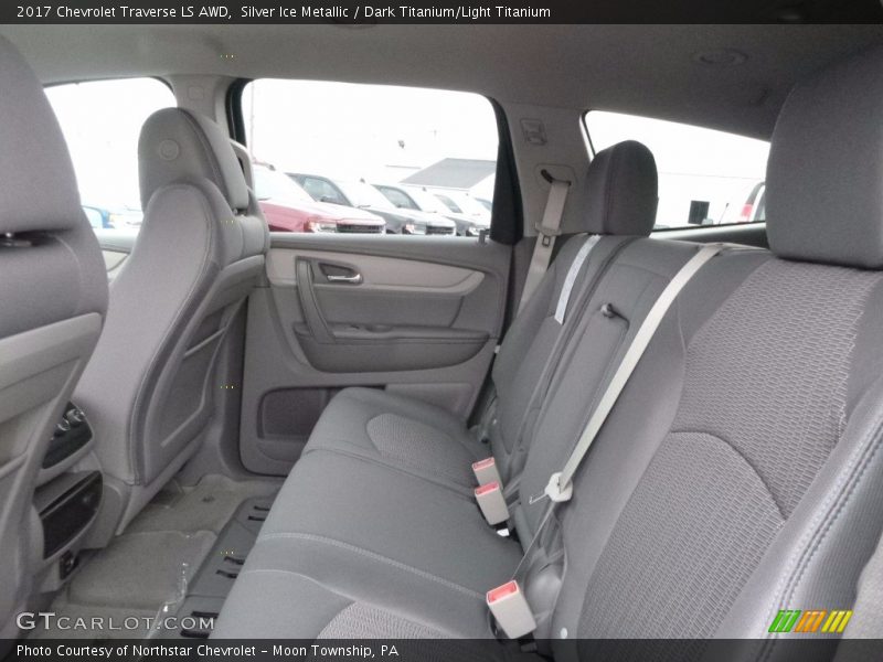 Silver Ice Metallic / Dark Titanium/Light Titanium 2017 Chevrolet Traverse LS AWD