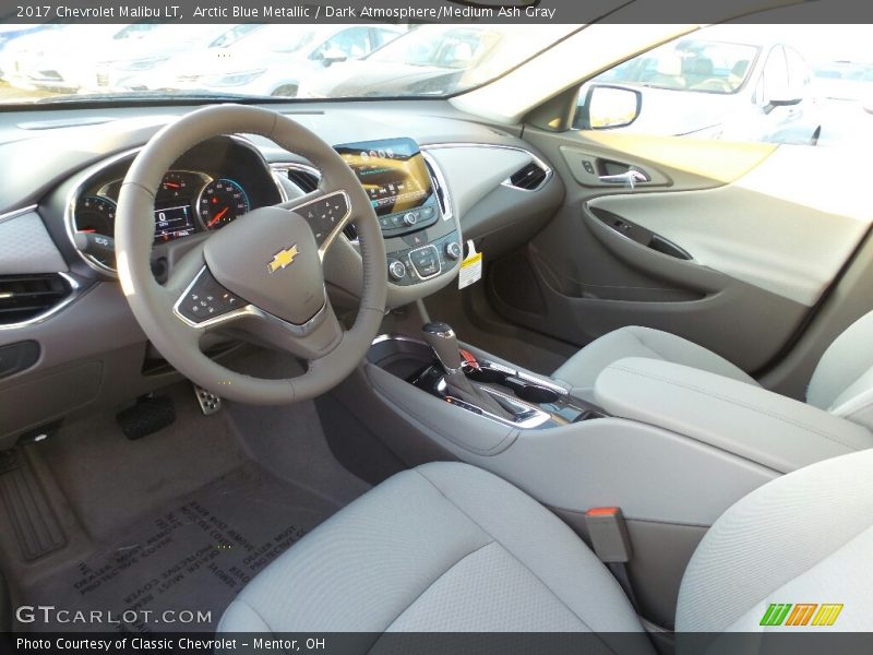 Arctic Blue Metallic / Dark Atmosphere/Medium Ash Gray 2017 Chevrolet Malibu LT