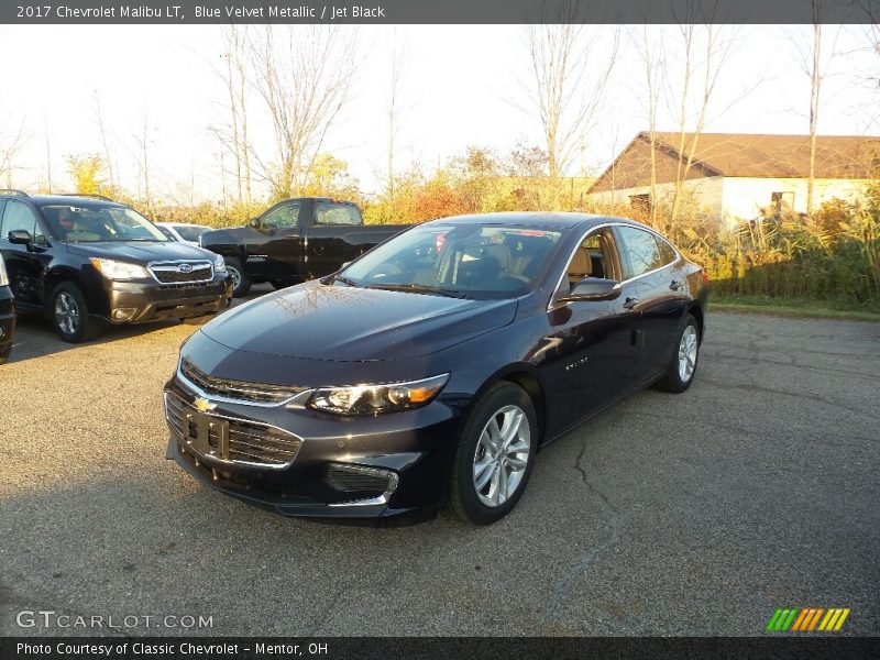 Blue Velvet Metallic / Jet Black 2017 Chevrolet Malibu LT