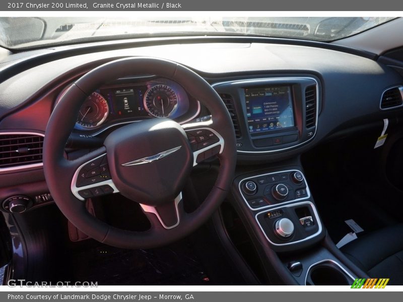 Granite Crystal Metallic / Black 2017 Chrysler 200 Limited