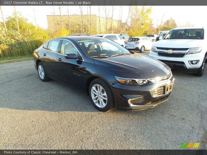 Blue Velvet Metallic / Jet Black 2017 Chevrolet Malibu LT
