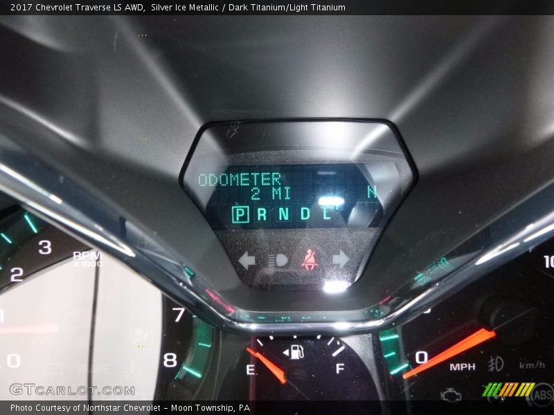 Silver Ice Metallic / Dark Titanium/Light Titanium 2017 Chevrolet Traverse LS AWD