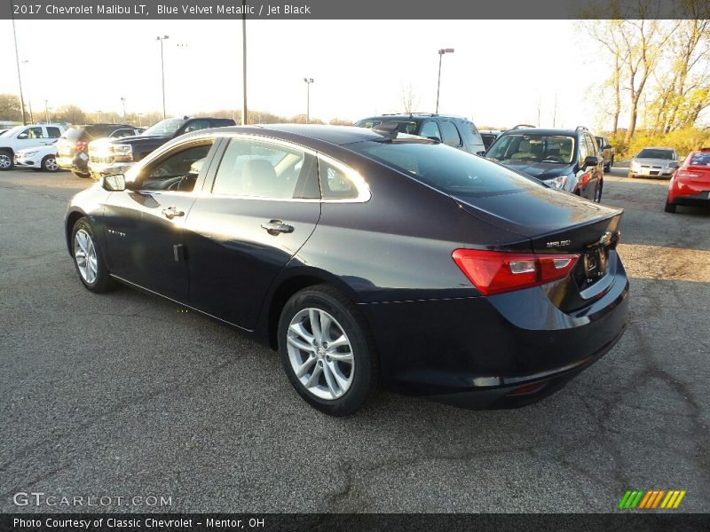 Blue Velvet Metallic / Jet Black 2017 Chevrolet Malibu LT