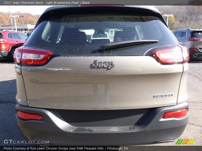 Light Brownstone Pearl / Black 2017 Jeep Cherokee Sport
