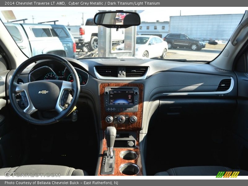 Cyber Grey Metallic / Dark Titanium/Light Titanium 2014 Chevrolet Traverse LT AWD