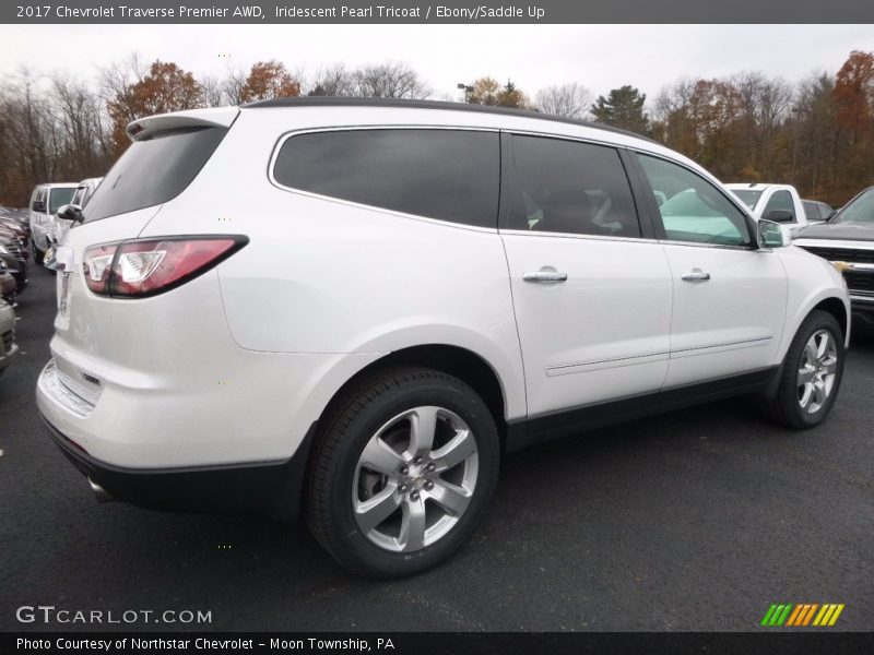 Iridescent Pearl Tricoat / Ebony/Saddle Up 2017 Chevrolet Traverse Premier AWD