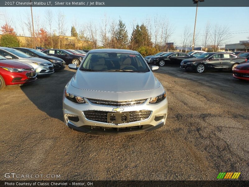 Silver Ice Metallic / Jet Black 2017 Chevrolet Malibu LT