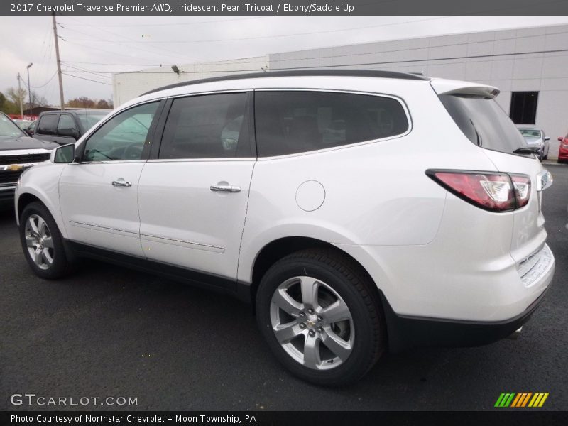 Iridescent Pearl Tricoat / Ebony/Saddle Up 2017 Chevrolet Traverse Premier AWD