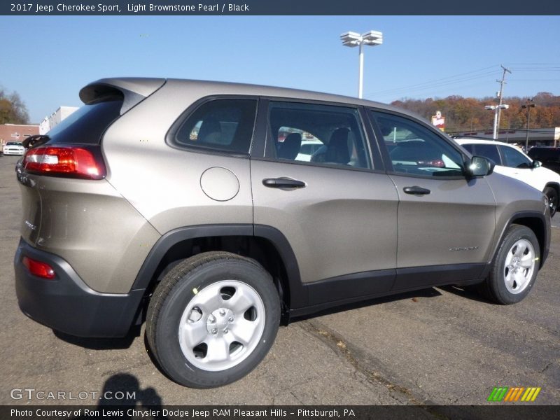 Light Brownstone Pearl / Black 2017 Jeep Cherokee Sport