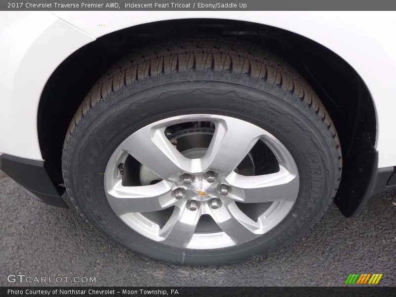 Iridescent Pearl Tricoat / Ebony/Saddle Up 2017 Chevrolet Traverse Premier AWD