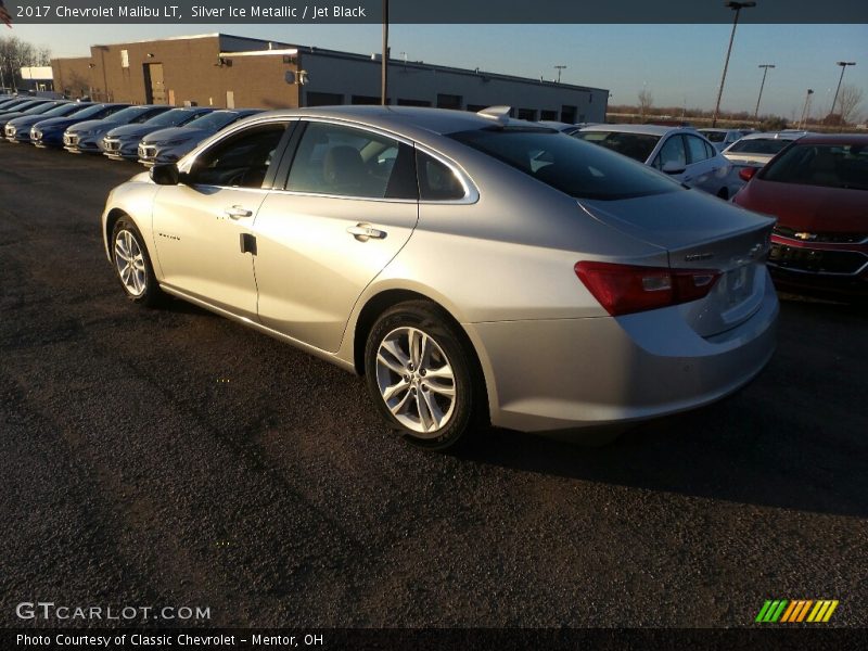 Silver Ice Metallic / Jet Black 2017 Chevrolet Malibu LT