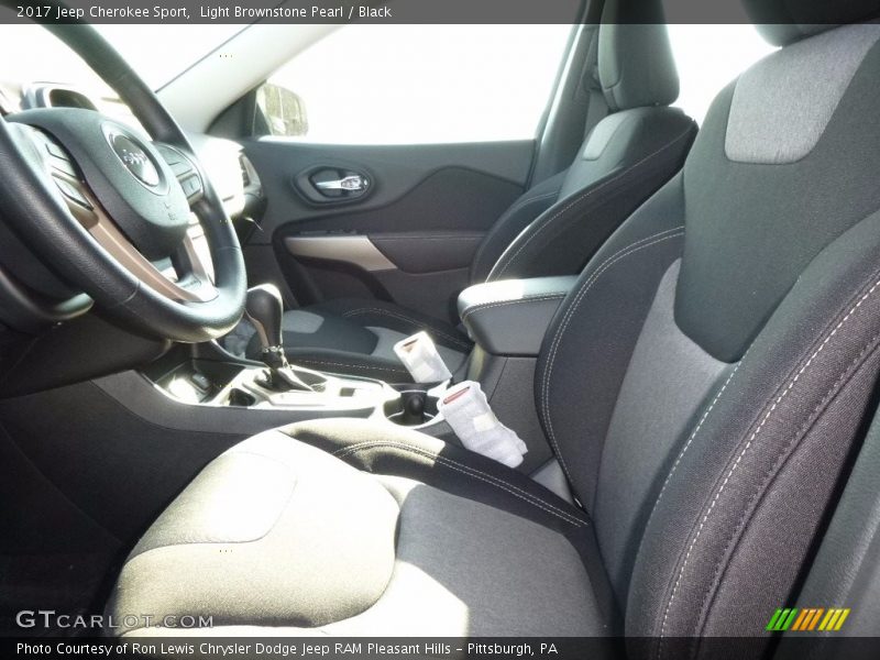 Light Brownstone Pearl / Black 2017 Jeep Cherokee Sport