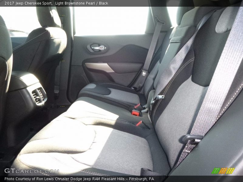 Light Brownstone Pearl / Black 2017 Jeep Cherokee Sport
