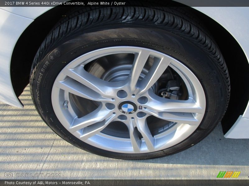 Alpine White / Oyster 2017 BMW 4 Series 440i xDrive Convertible