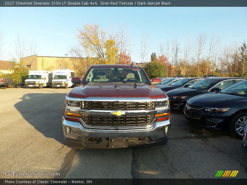 Siren Red Tintcoat / Dark Ash/Jet Black 2017 Chevrolet Silverado 1500 LT Double Cab 4x4