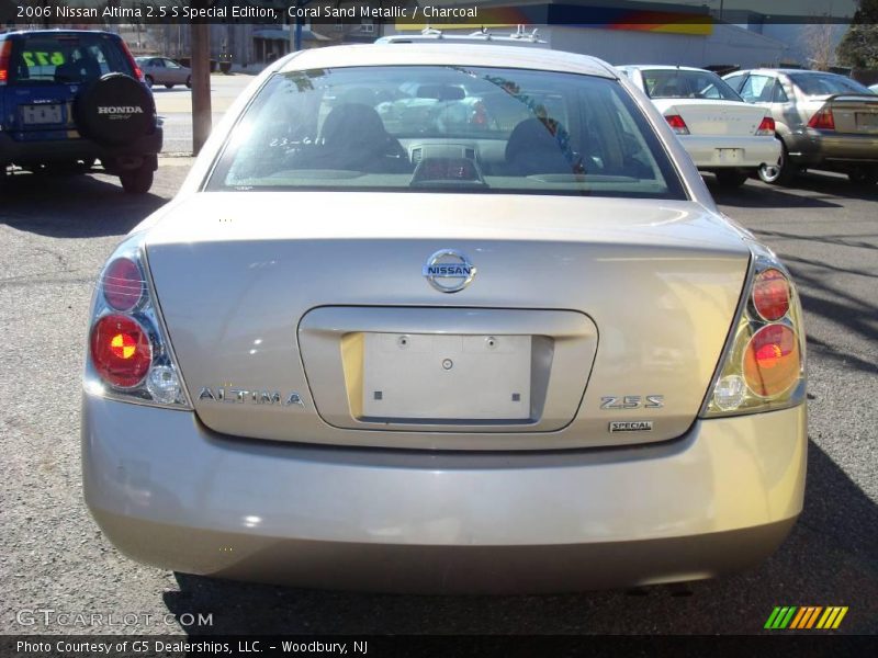 Coral Sand Metallic / Charcoal 2006 Nissan Altima 2.5 S Special Edition