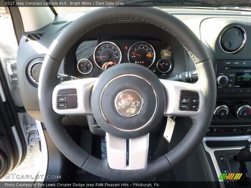 Bright White / Dark Slate Gray 2017 Jeep Compass Latitude 4x4